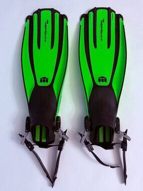 Mares Plana Avanti Quattro Scuba Dive Fins Green Small with ABS buckle